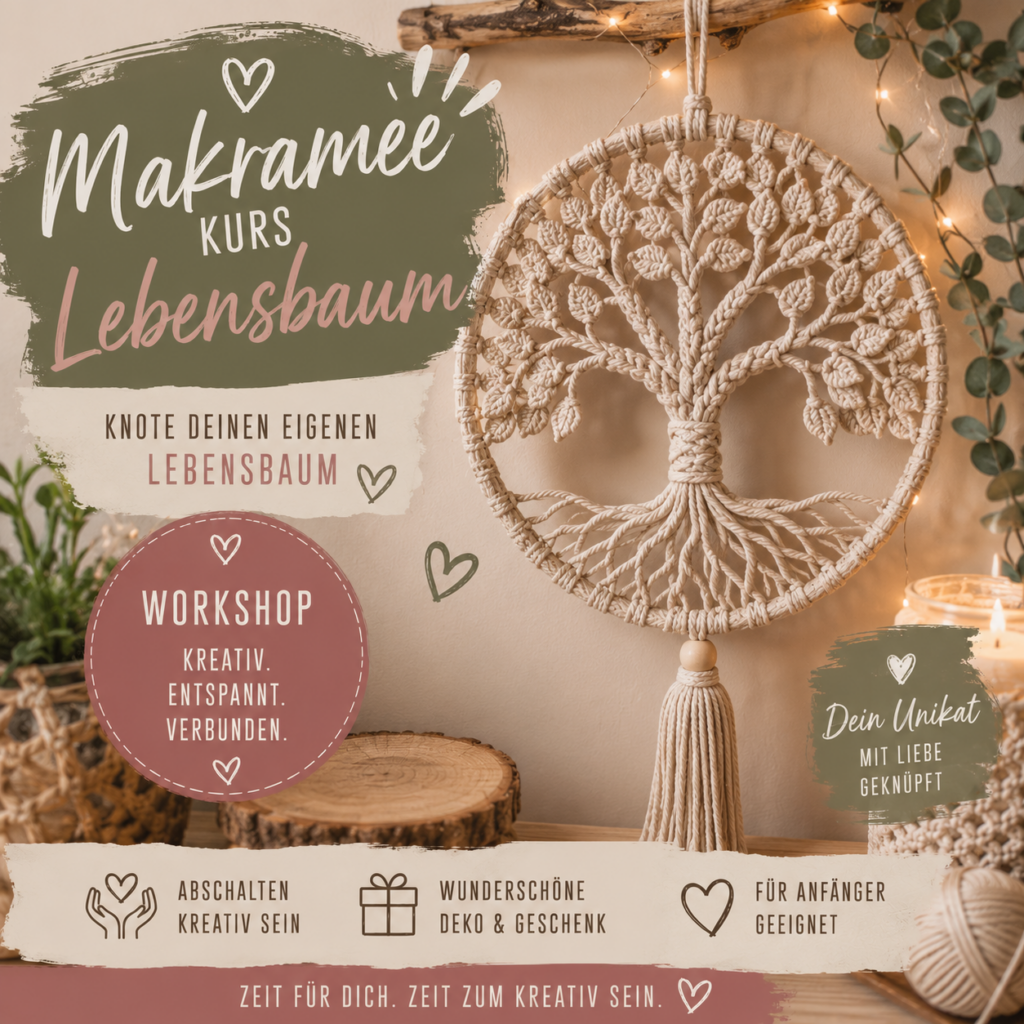 Makramee Kurs Lebensbaum
