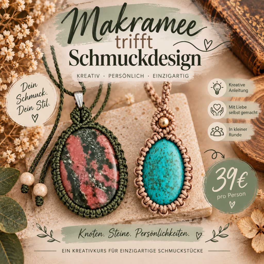 Makramee trifft Schmuckdesign